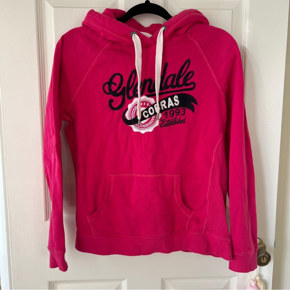 H&M L.O.G.G Women’s Glendale Cobras Fleece Hoodie Fuchsia M